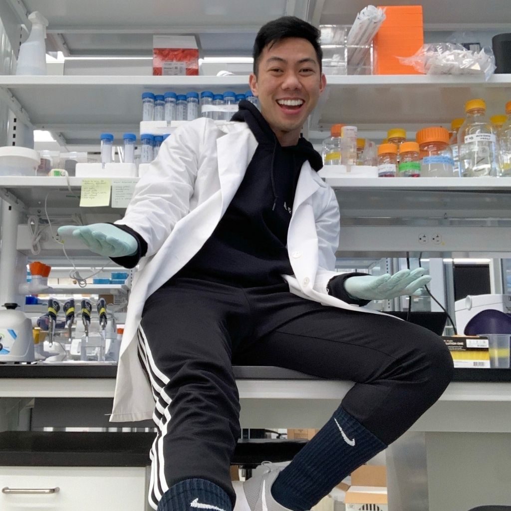 Baylors University - Darrion Nguyen Lab Shenanigans - Asian millennial TikTok instagram version of Bill Nye the Science Guy