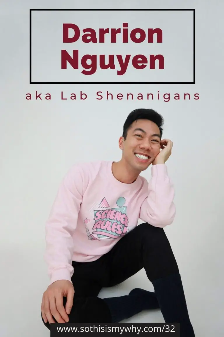 Pinterest Baylors University Lab Science Technician - Darrion Nguyen Lab Shenanigans - Asian millennial TikTok instagram version of Bill Nye the Science Guy