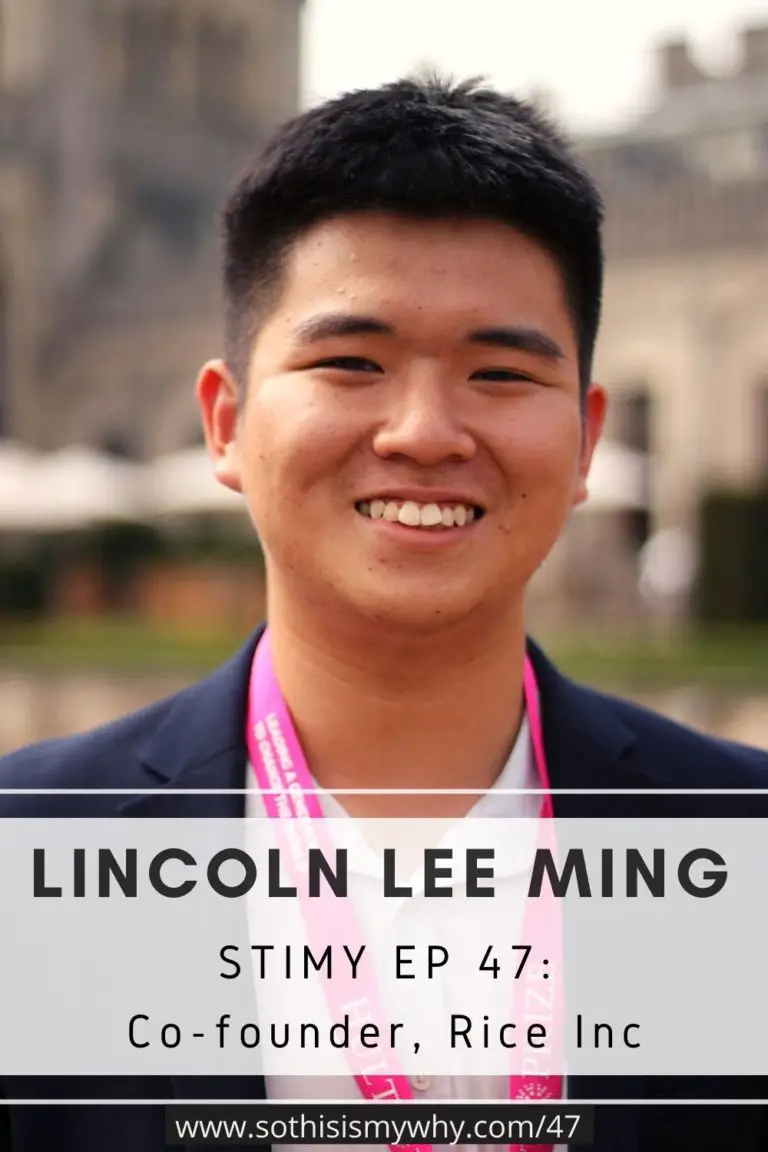 Lincoln Lee Ming - social entrepreneur, co-founder RICE Inc, HULT Prize 2018 winner