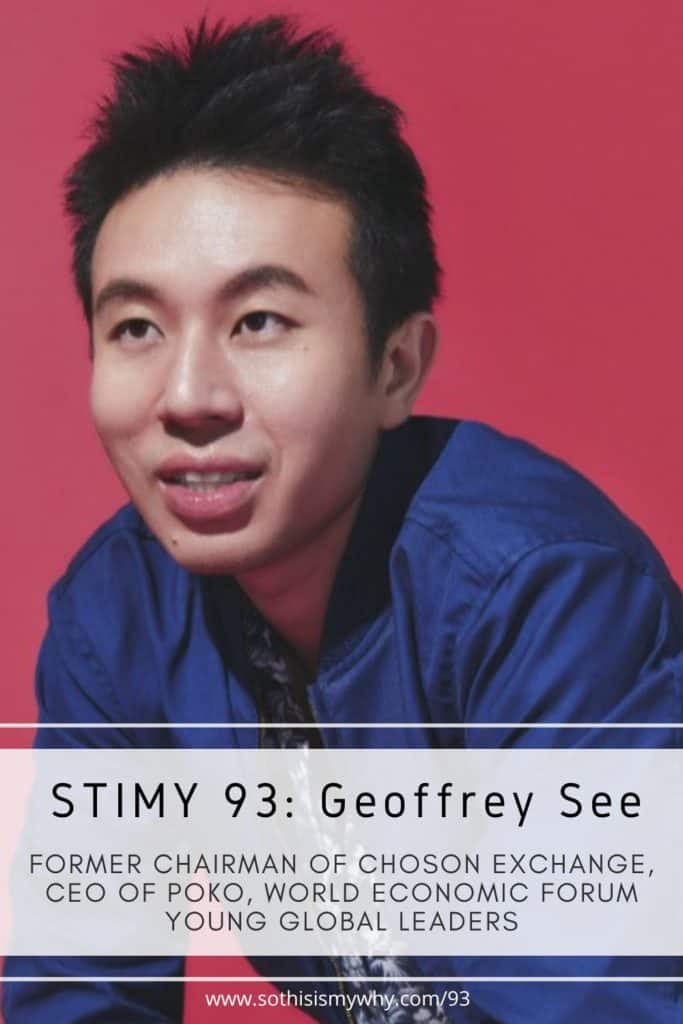 Geoffrey See - cofounder Chairman Choson Exchange, Generation T, co-founder & CEO of Poko DAO