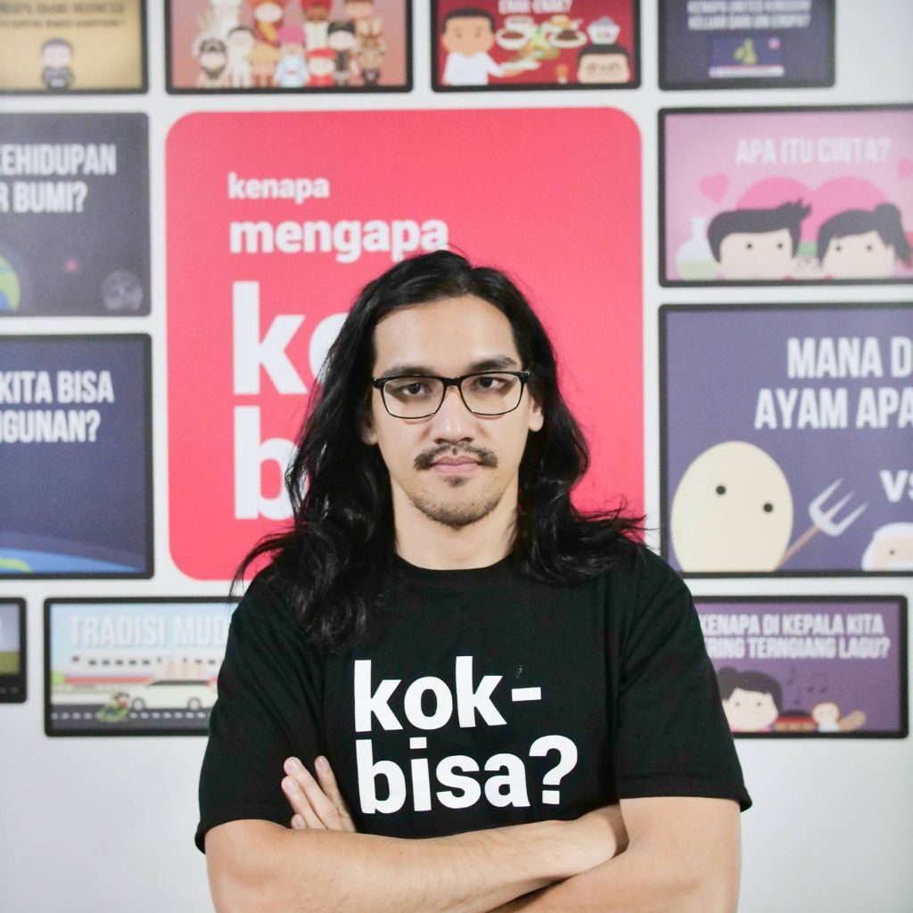 Gerald Sebastian, co-founder of Kok Bisa - Youtube channel with 4.4 million subscribers
