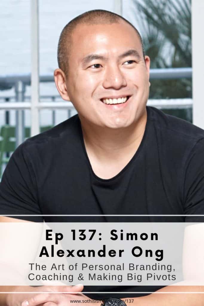 Simon Alexander Ong is a bestselling author, international keynote speaker and business strategist. His work has seen him invited onto Sky News and BBC to be interviewed, while he has been featured in the likes of Forbes and Harvard Business Review. He has also spoken at some of the planet's most successful organisations such as Barclays, Salesforces, Adobe, EY and Microsoft. And his debut book Energize, published by Penguin in 2022 became an instant bestseller, receiving endorsements from the likes of New York Times bestselling authors Simon Sinek, Marie Forleo and Marshall Goldsmith. Here, Simon Alexander Ong is interviewed by host & producer, Ling Yah, for STIMY Ep 137 of the So This Is My Why podcast